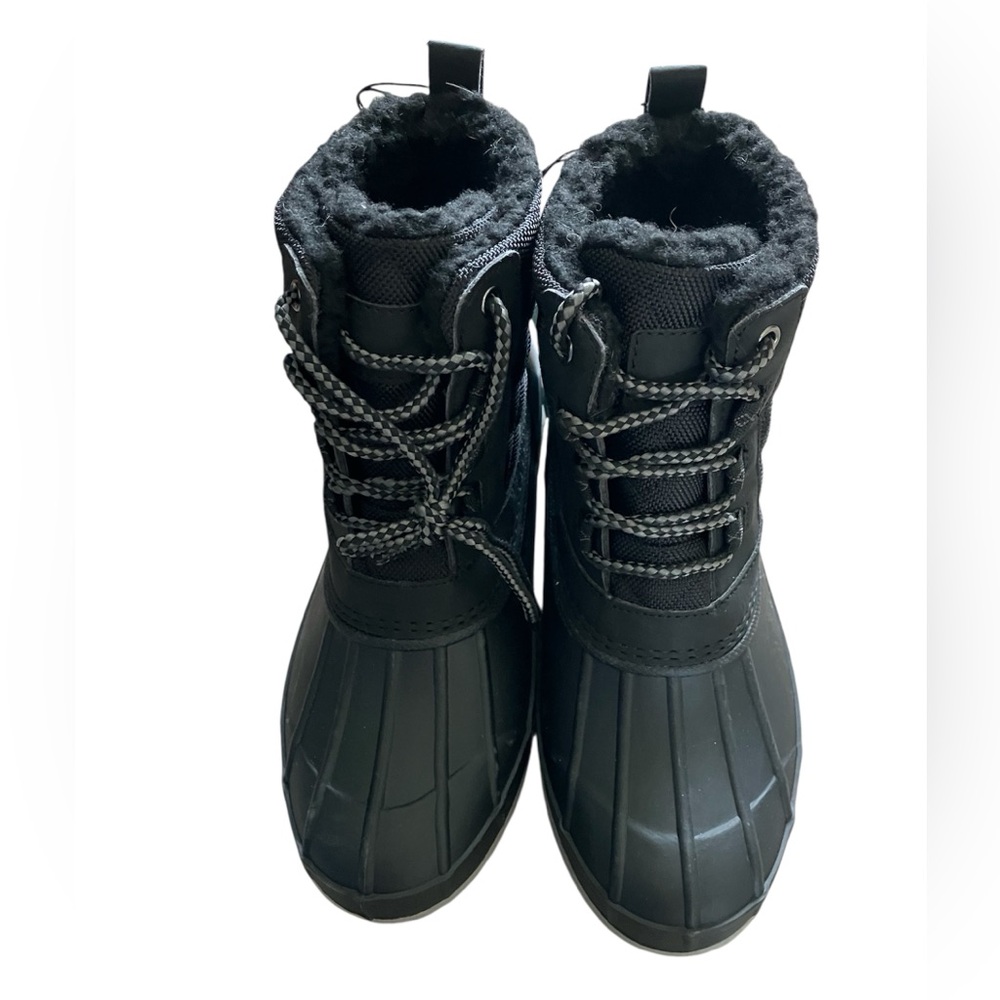 Maurices Black Lace-Up Duck Boots